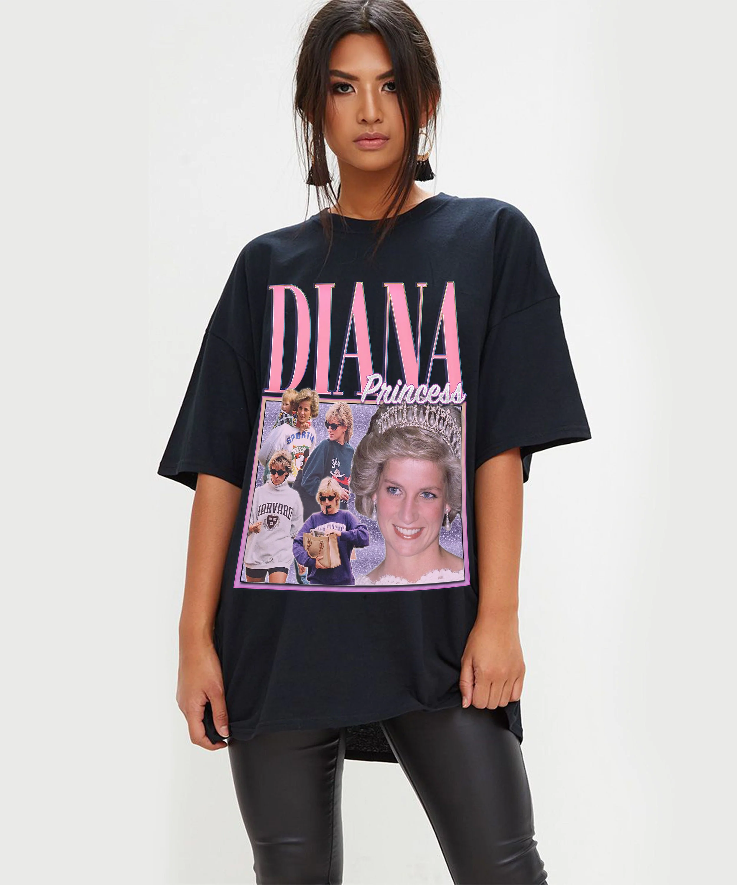 Princess Diana Retro Vintage Art Unisex T-Shirt