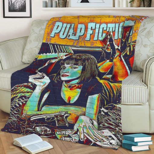 Pulp Fiction Color 1 Fleece Blanket Throw Blanket Gift