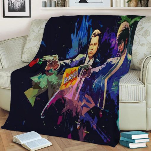 Pulp Fiction Color Fleece Blanket Throw Blanket Gift