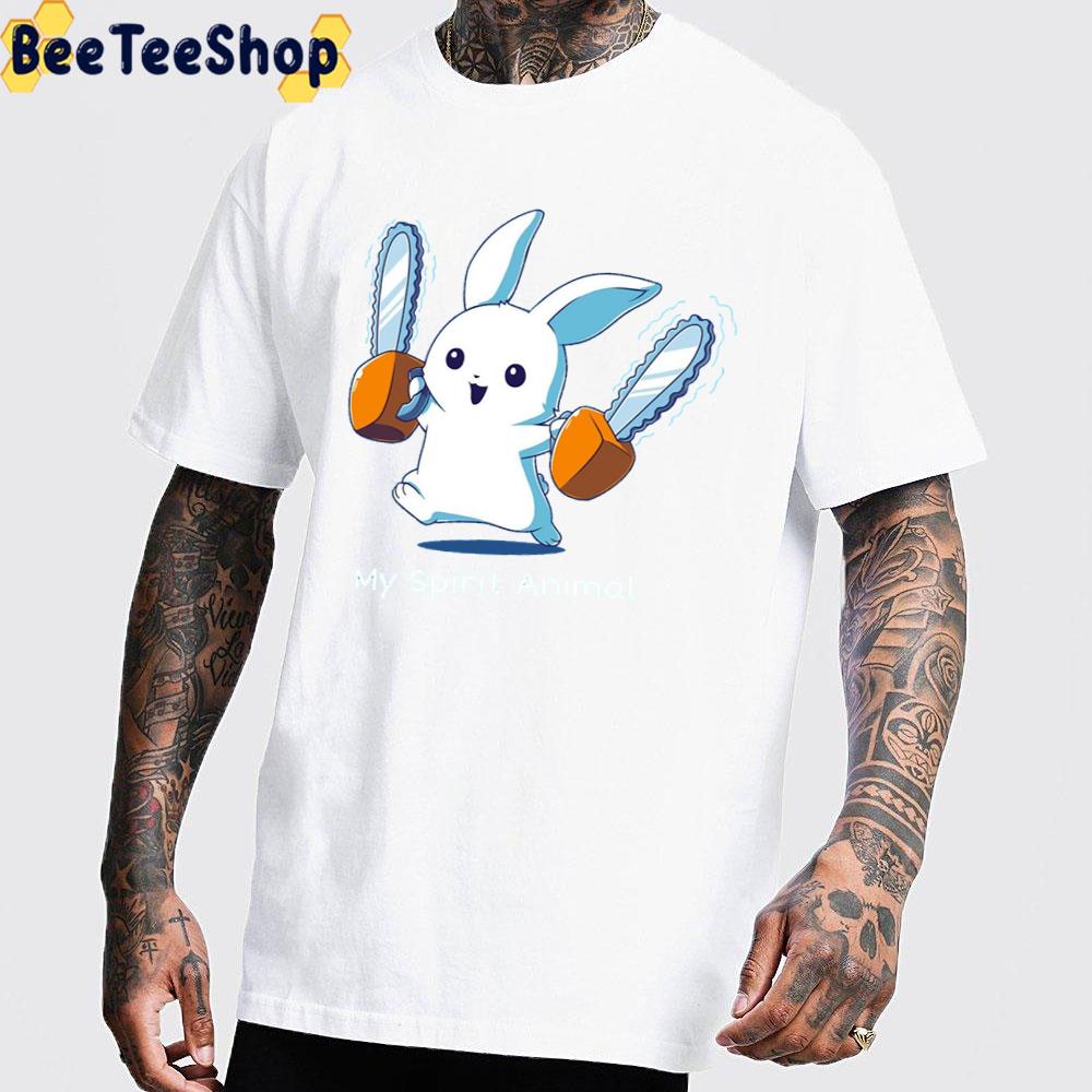 Rabbit With Chainsaws Unisex T-Shirt