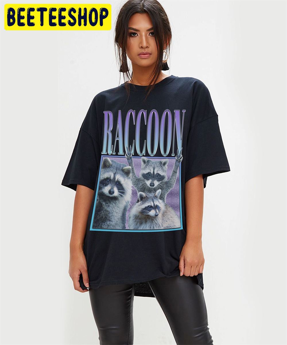 Raccoon Homage Retro Vintage Art Unisex T-Shirt