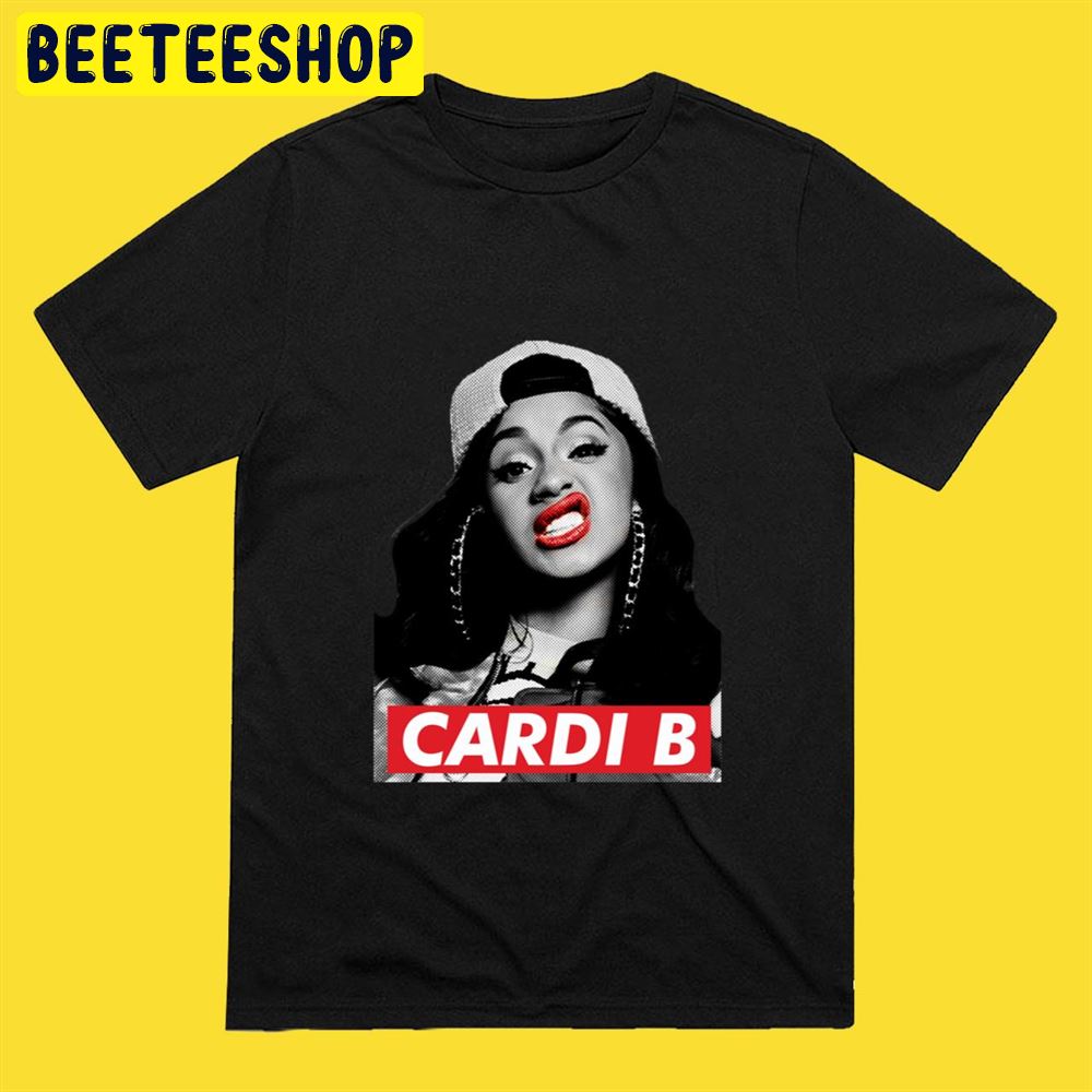 Red Black Art Cardi B Rapper Unisex T-Shirt