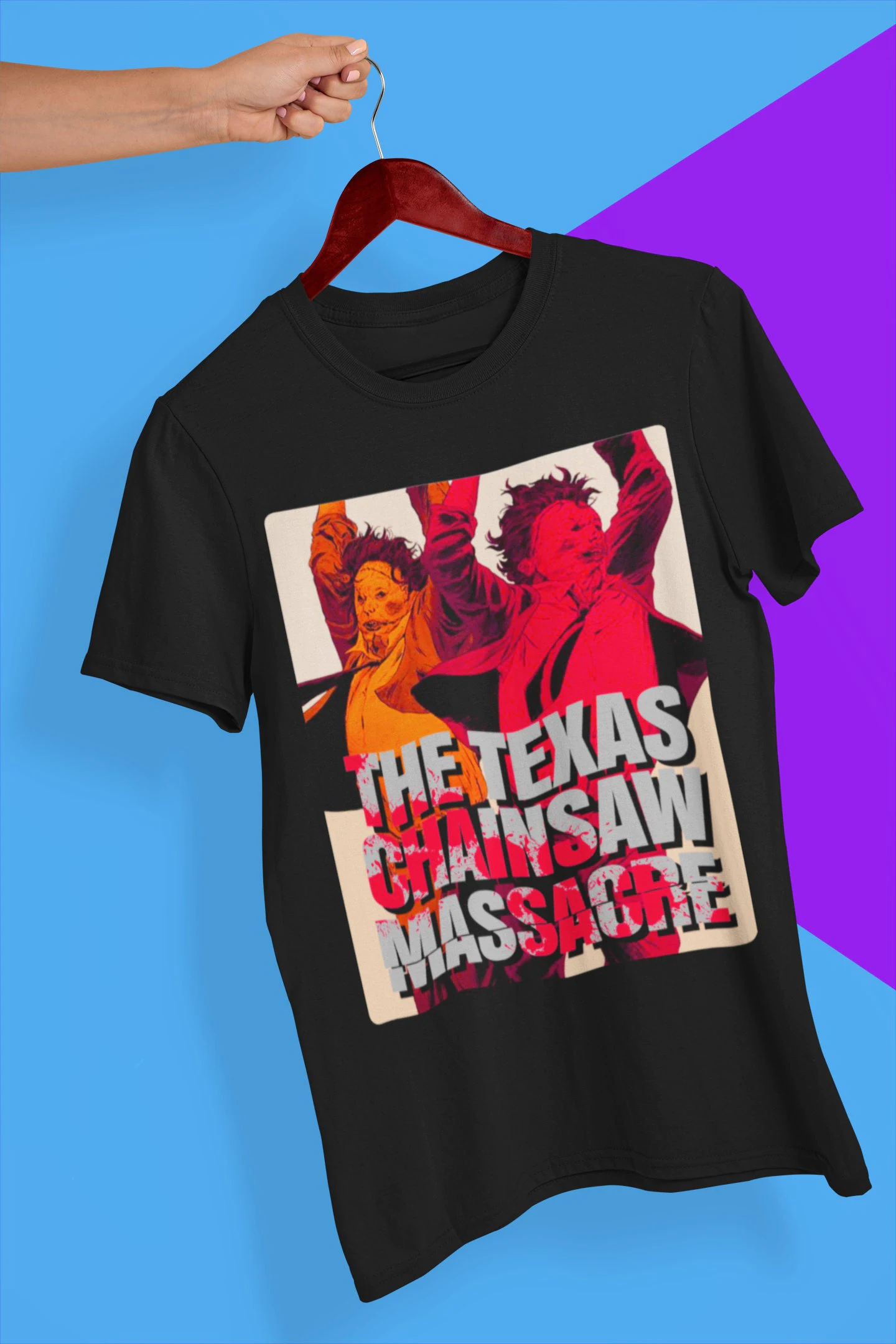 Red Chainsaw Texas Chainsaw Massacre Movie Halloween Unisex T-Shirt