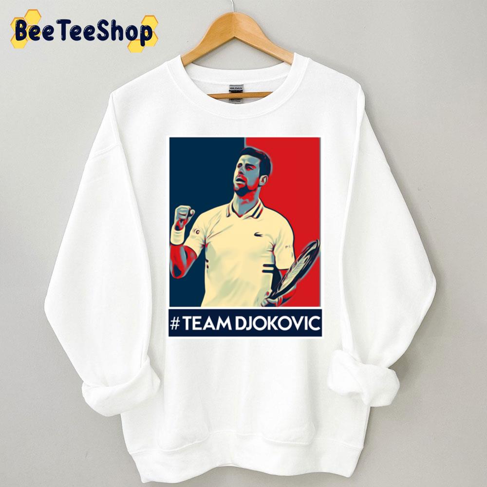 Retro Art Team Djokovic Tennis Unisex Sweatshirt