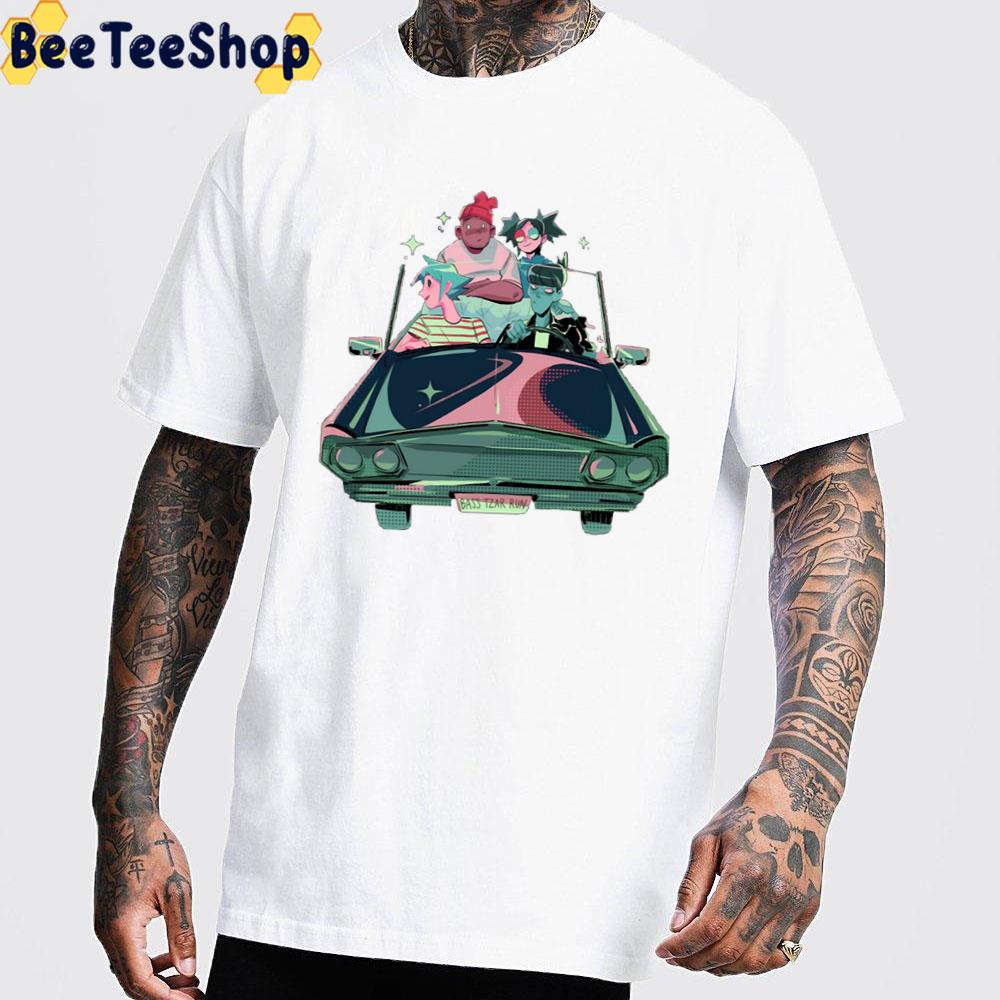 Retro Car Gorillaz Band Unisex T-Shirt