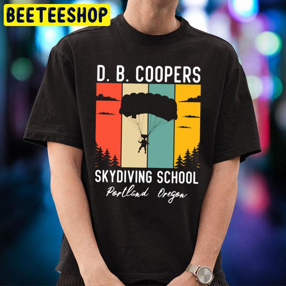 Retro D B Cooper Skydiving School Portland Oregon Unisex T-Shirt