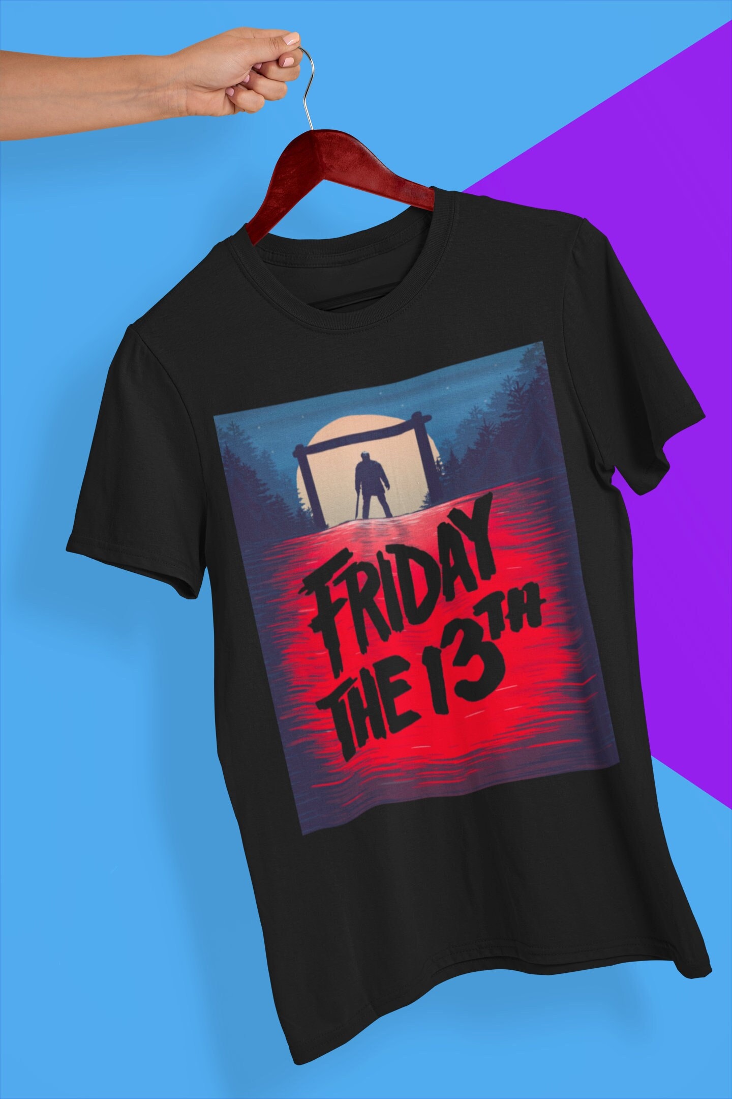 Retro Design Friday The 13th Halloween Unisex T-Shirt