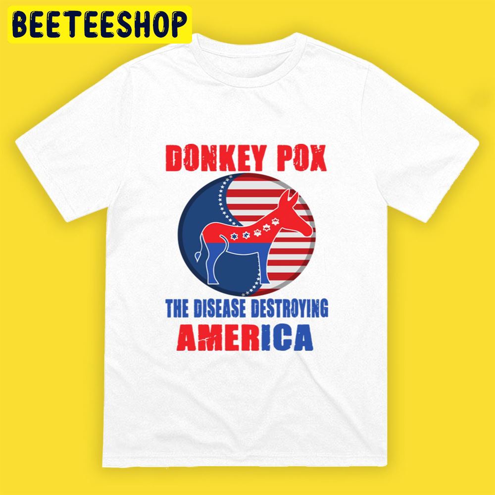 Retro Donkey Pox The Disease Destroying Americas Unisex T-Shirt