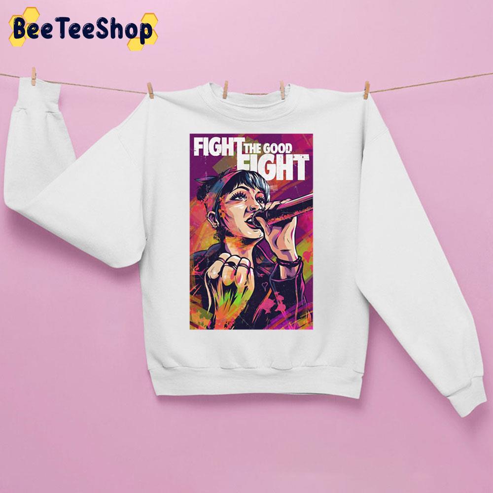 Retro Fight The Good Fight Unisex Sweatshirt