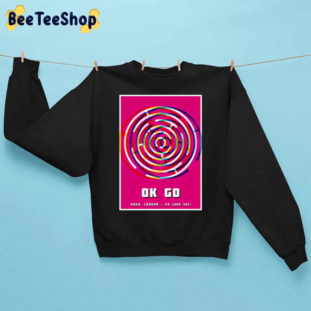 Retro Pink Art Ok Go Band Unisex Sweatshirt