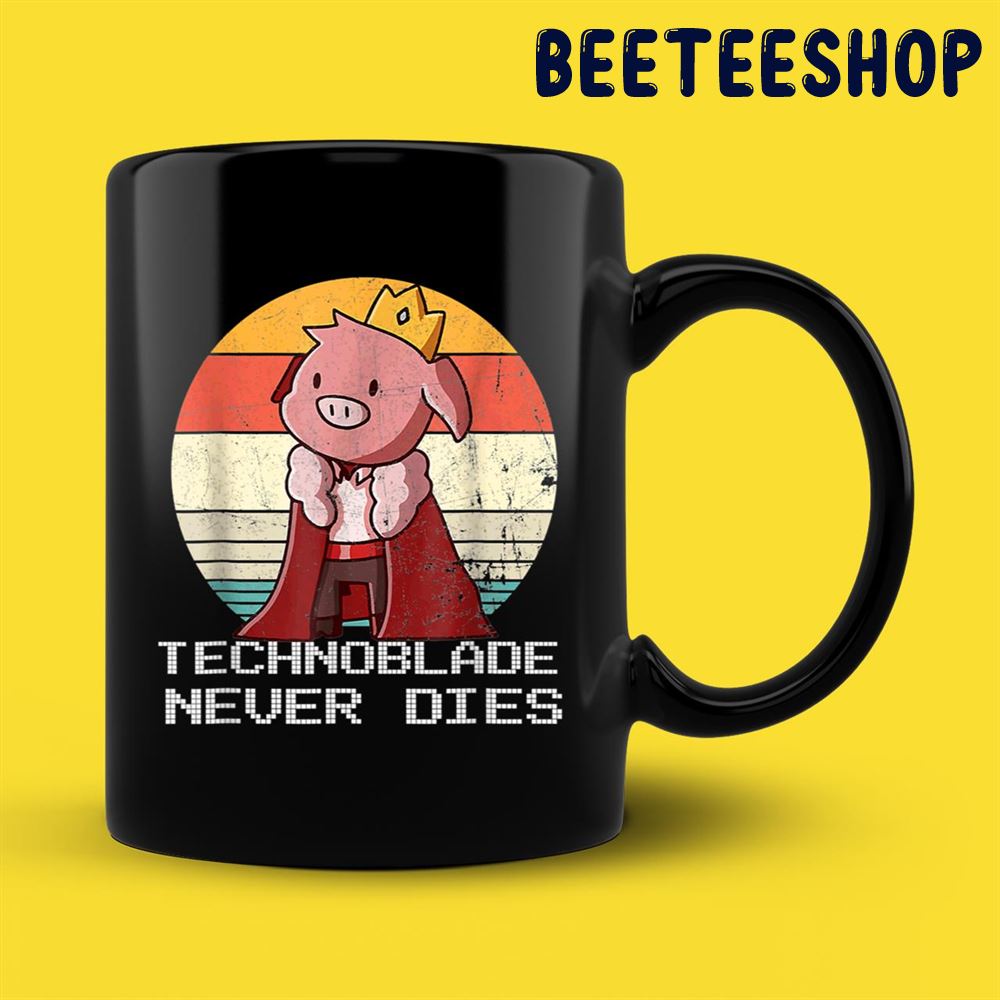 Retro Style Technoblade Merch Cosplay Mug