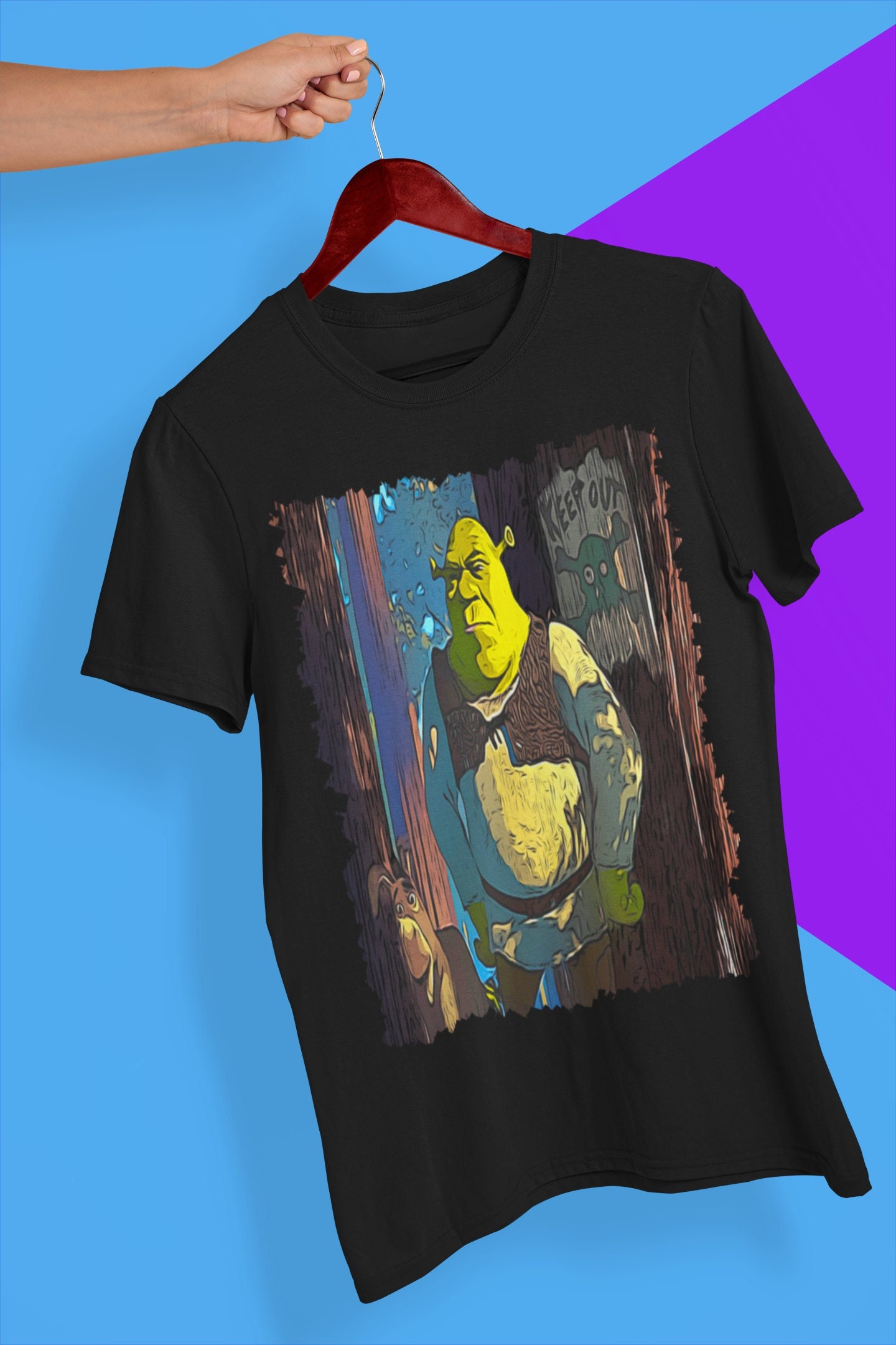 Shrek Movie Retro Design Halloween Unisex T-Shirt