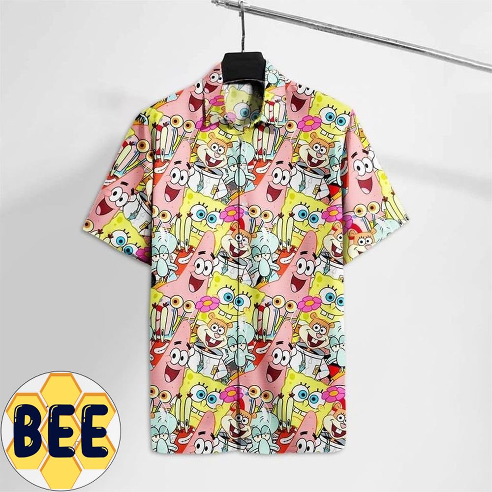 Squarepants Sponge And Friends Hawaiian Shirt