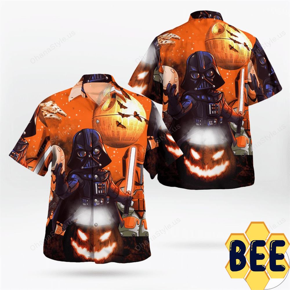 Star-oween Darth Vader Star Wars Halloween Hawaiian Shirt