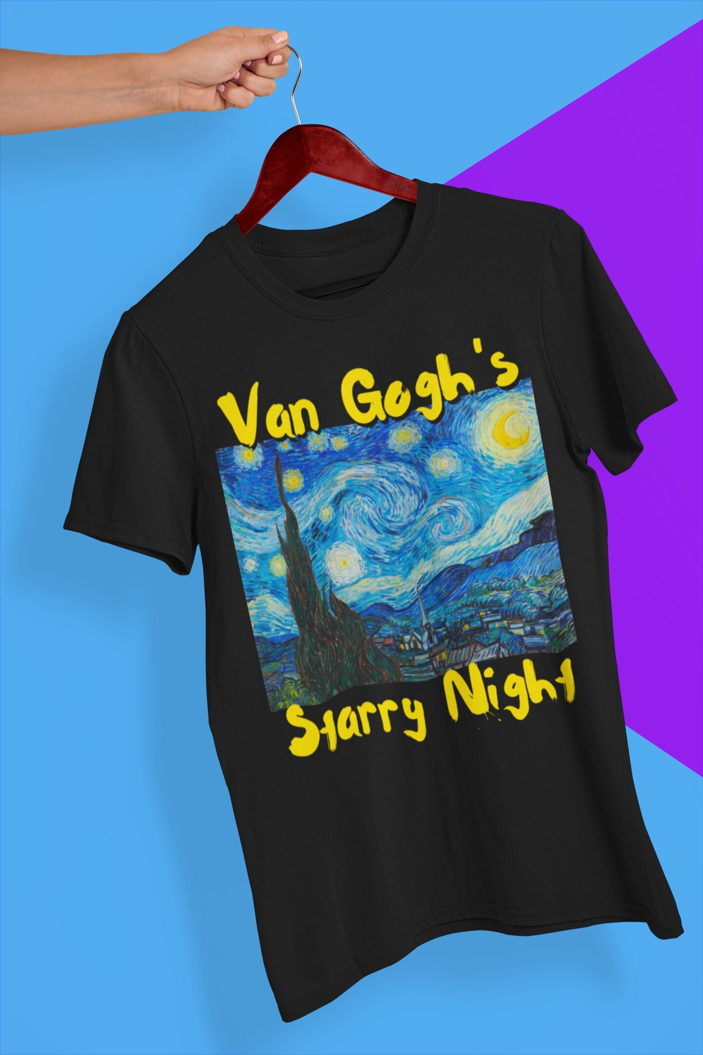 Starry Night Vincent Van Gogh Halloween Unisex T-Shirt