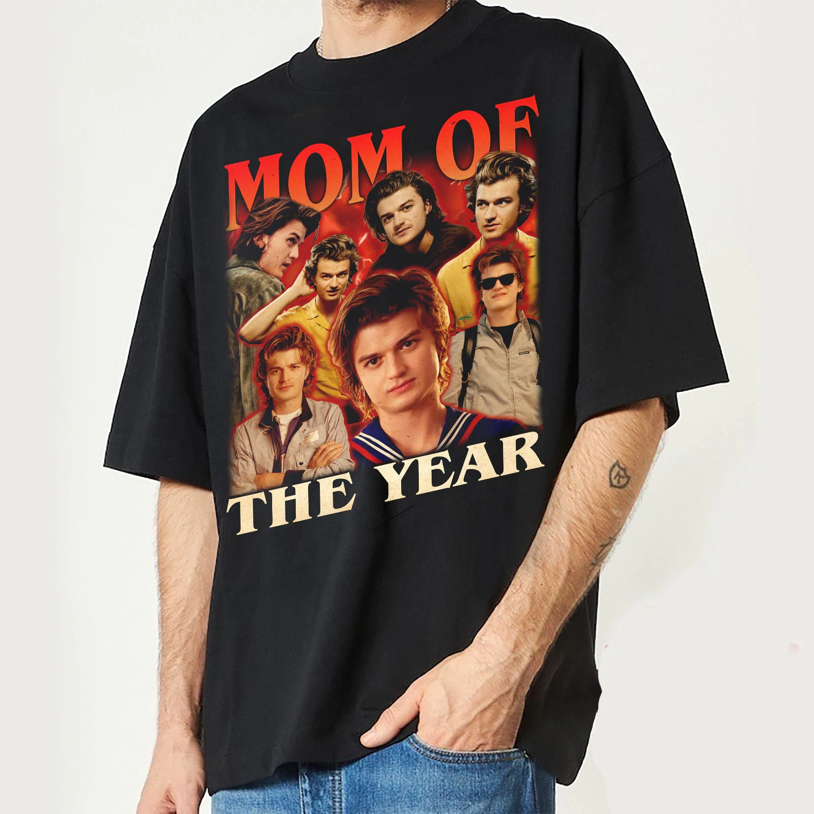 Steve Harringtonn Mom Of The Year Retro Vintage Unisex T-Shirt