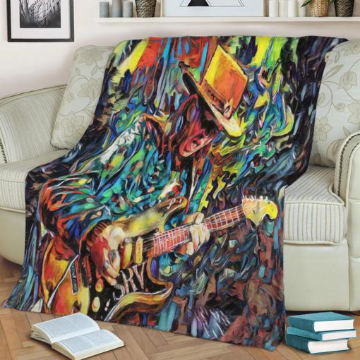 Stevie Ray Vaughan Art Fleece Blanket Throw Blanket Gift