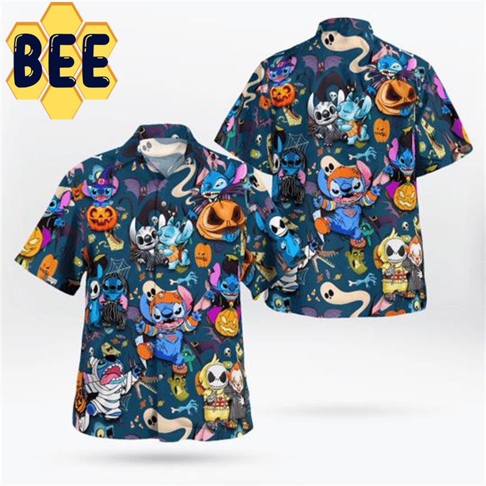 Stitch Halloween Hawaiian Shirt