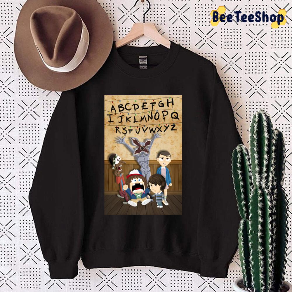 Stranger Things Cartoon Mash Up Unisex Sweatshirt