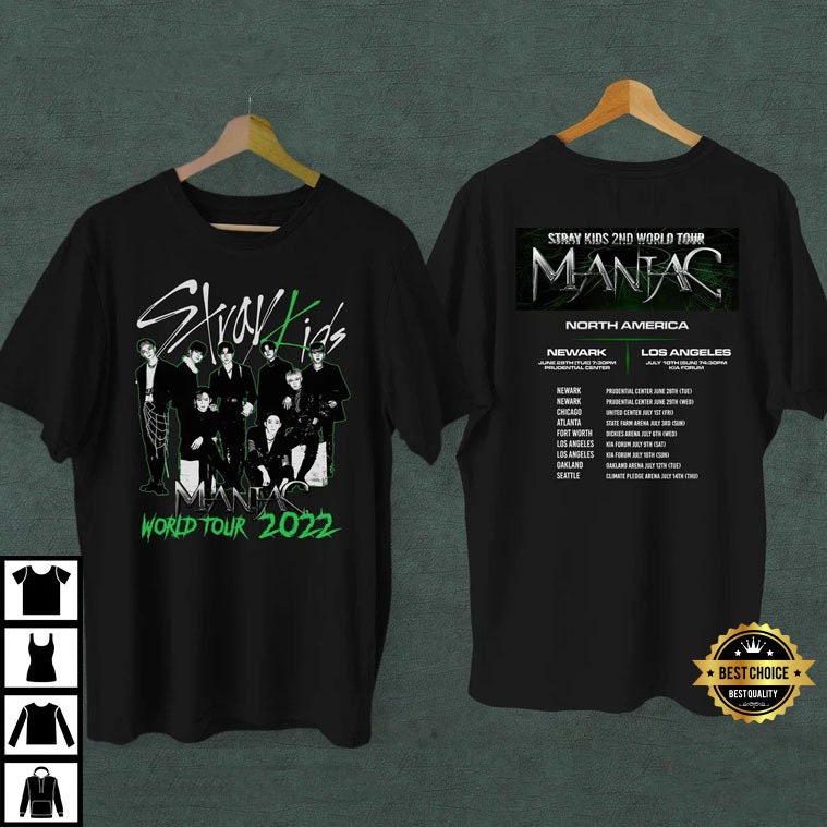 Stray Kids 2nd World Tour Maniac Art Unisex T-Shirt