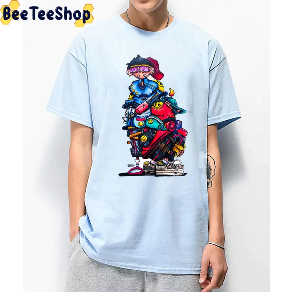 Street Boy Digital Art Unisex T-Shirt