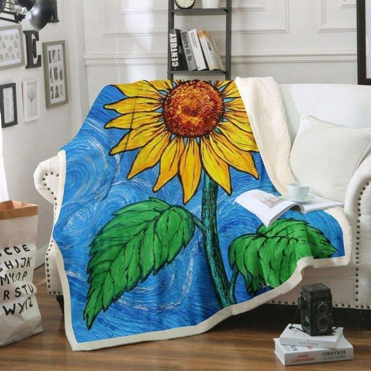 Sunflower Premium Comfy Sofa Throw Blanket