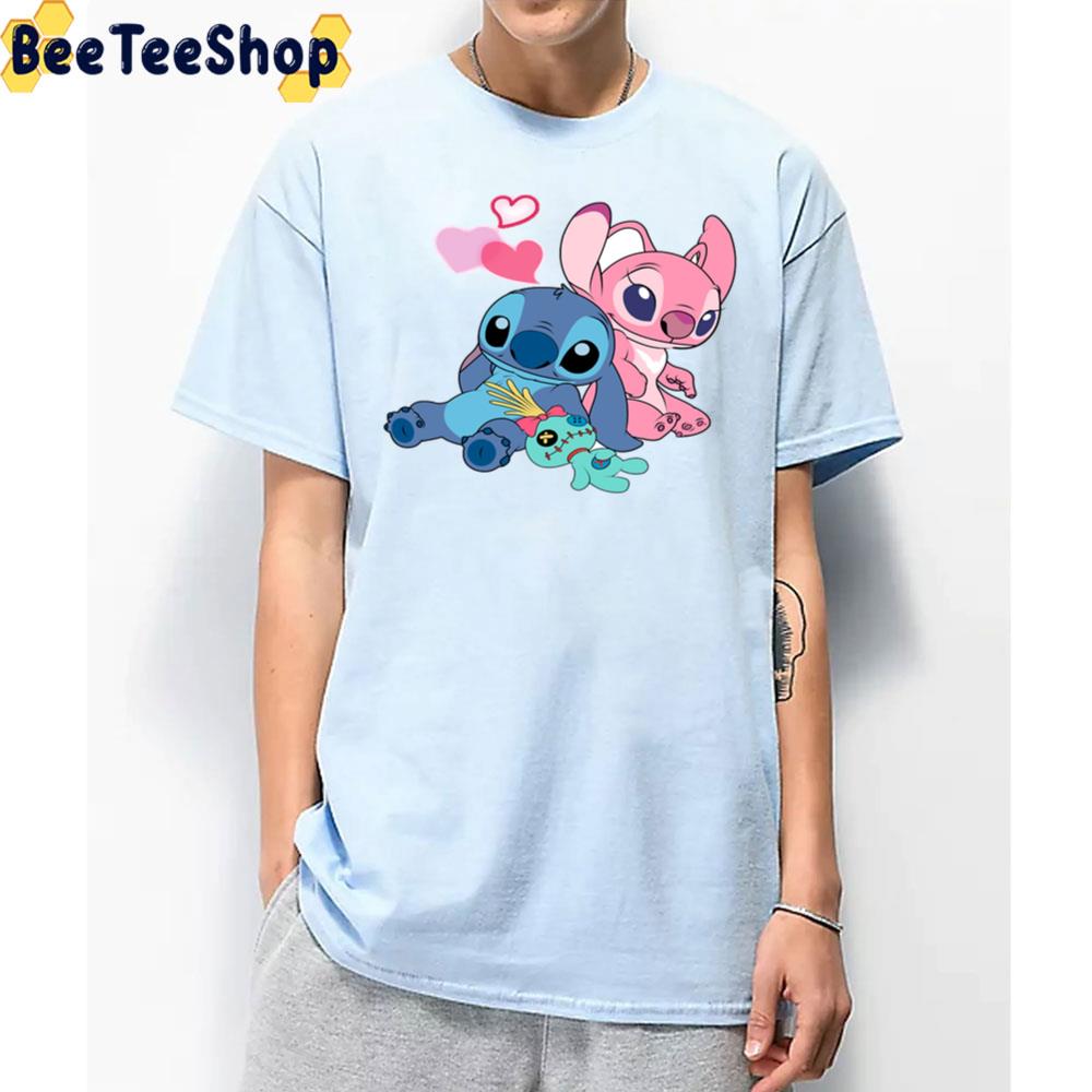 Sweet Stitch And Angel Love Unisex T-Shirt