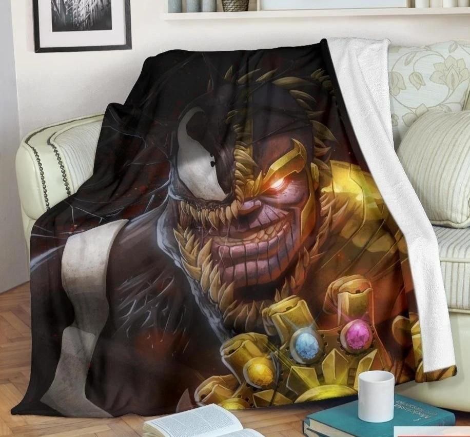 Thanos Venom Fleece Blanket Throw Blanket Gift