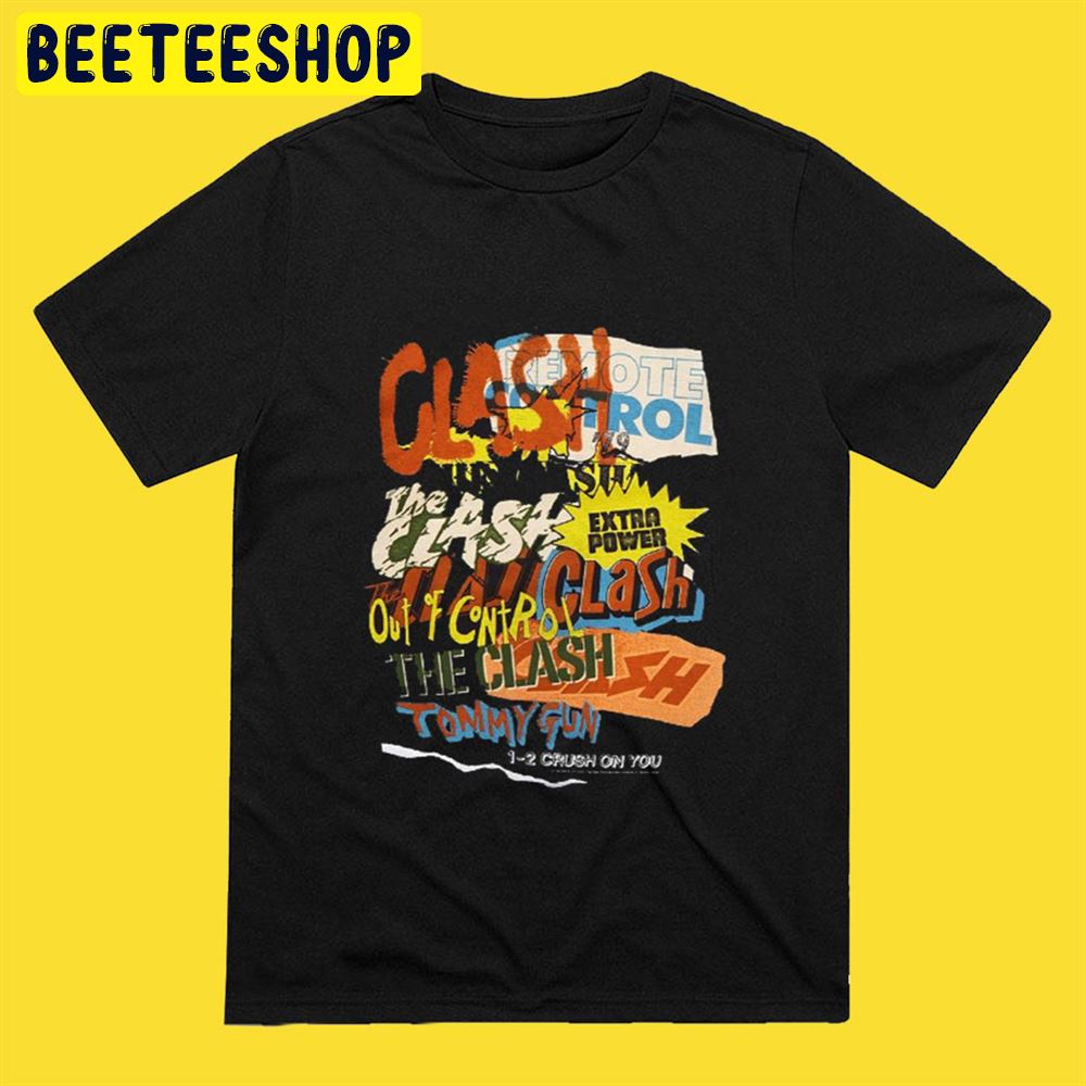 The Clash Repeating Text Vintage Unisex T-Shirt