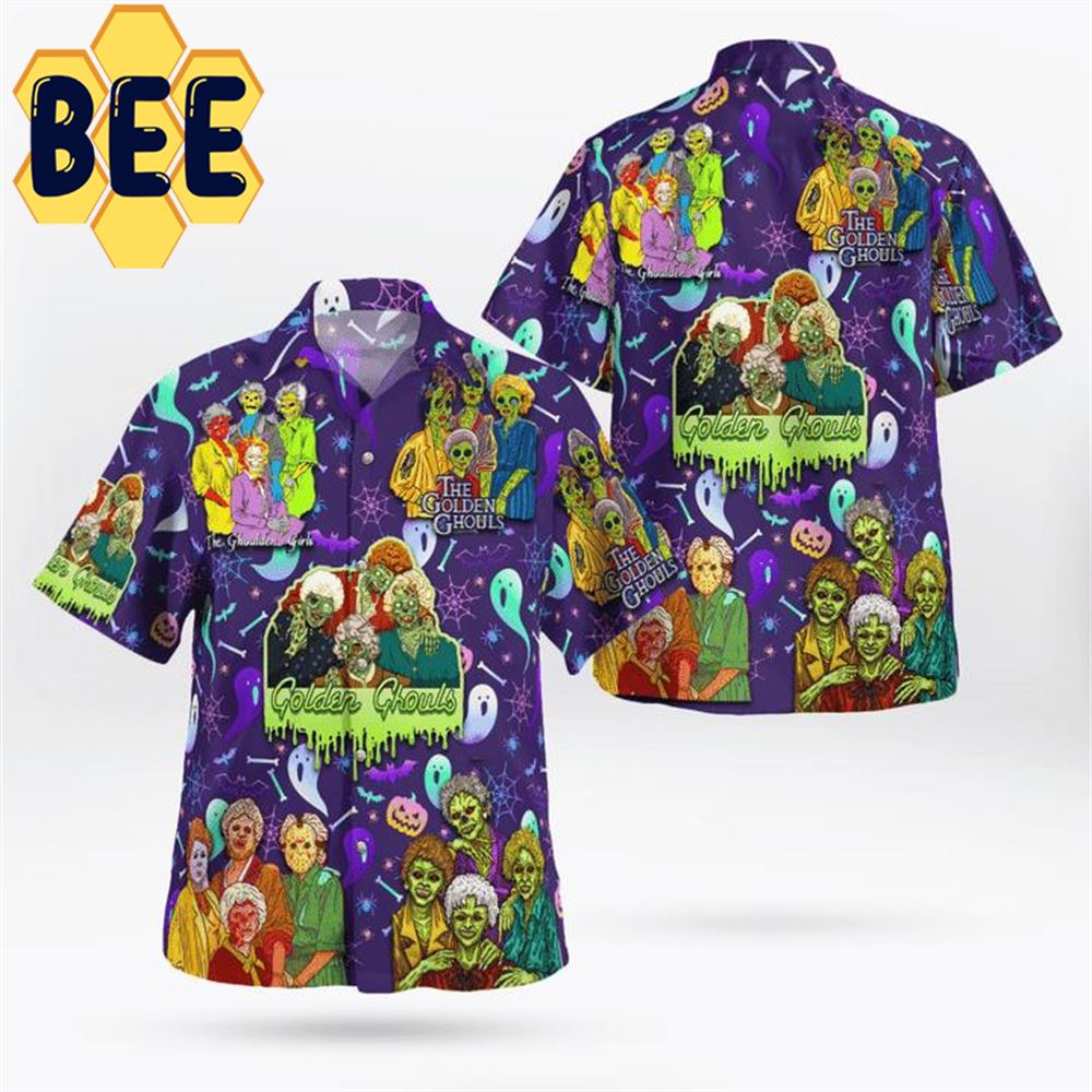 The Golden Ghouls Golden Girls Movie Halloween Hawaiian Shirt