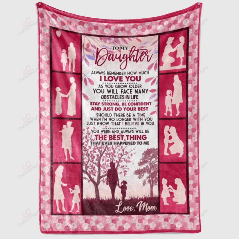 To My Daughter Always Remember How Much I Love You Premium Comfy Sofa Throw Blanket