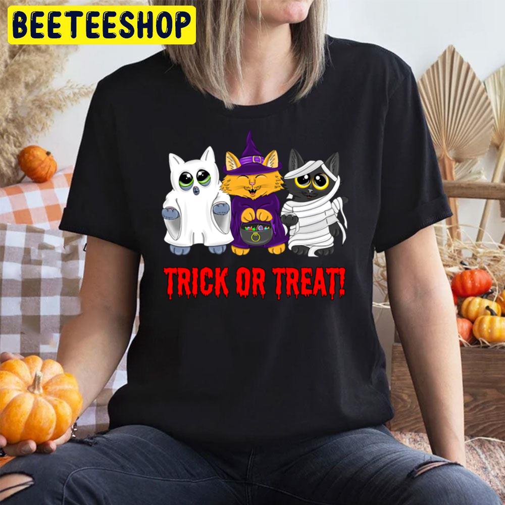 Trick Or Treat Kittens Halloween Unisex T-Shirt