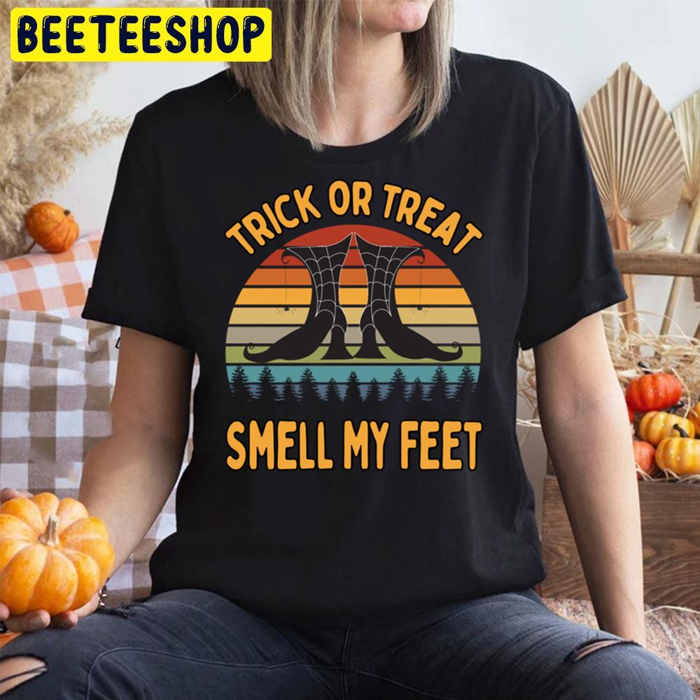 Trick Or Treat Smell My Feet Witchy Boots Halloween Unisex T-Shirt