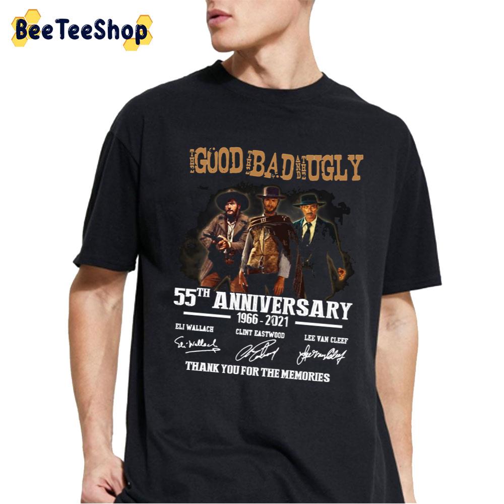 Vintage 55th Anniversary 1966-2021 The Good The Bad And The Ugly Thank You For The Memories Unisex T-Shirt