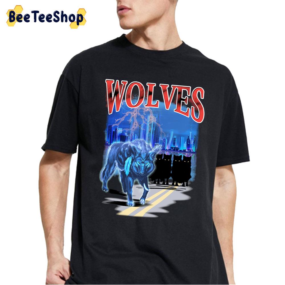 Vintage Art Minnesota Timberwolves Wolves Unisex T-Shirt