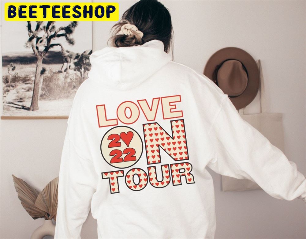 Vintage Harry Love On Tour Heart Pattern Words On Back 2022 Unisex Sweatshirt