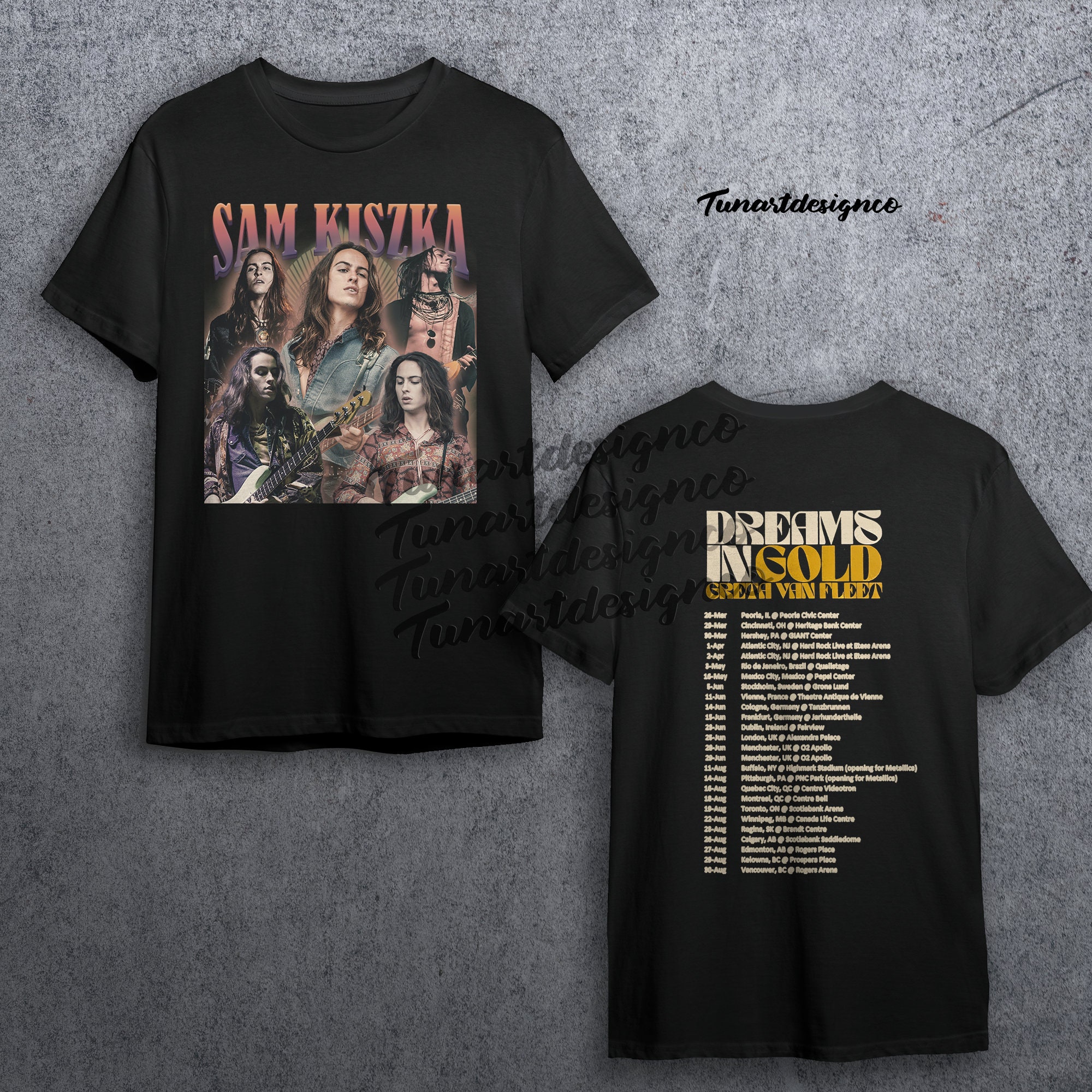 Vintage Inspired Sam Kiszka 2022 Tour Unisex T-Shirt