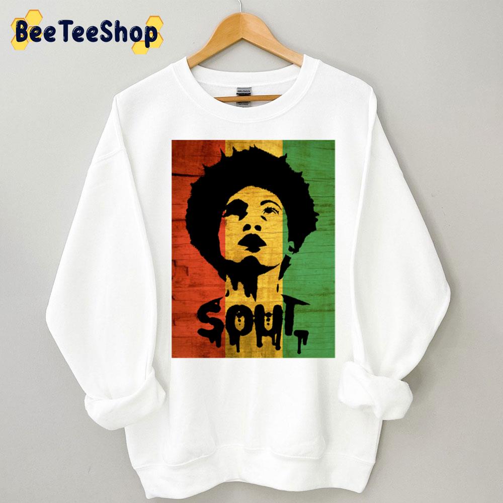 Vintage Soul Woman Funk Sister Afro Cool African American Black Pride Unisex Sweatshirt