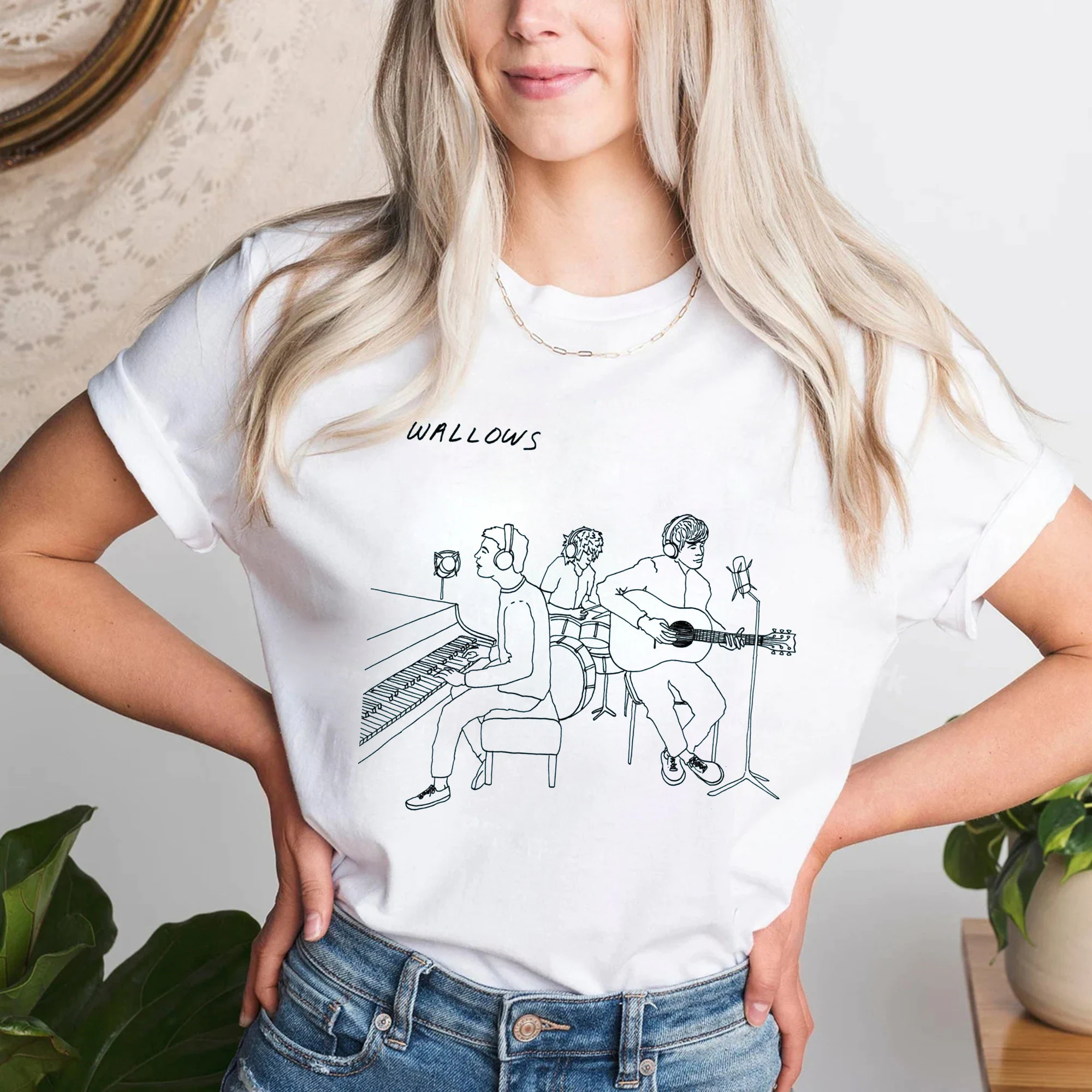 Vintage Wallows Simplistic Live On Tour 2022 Unisex T-Shirt