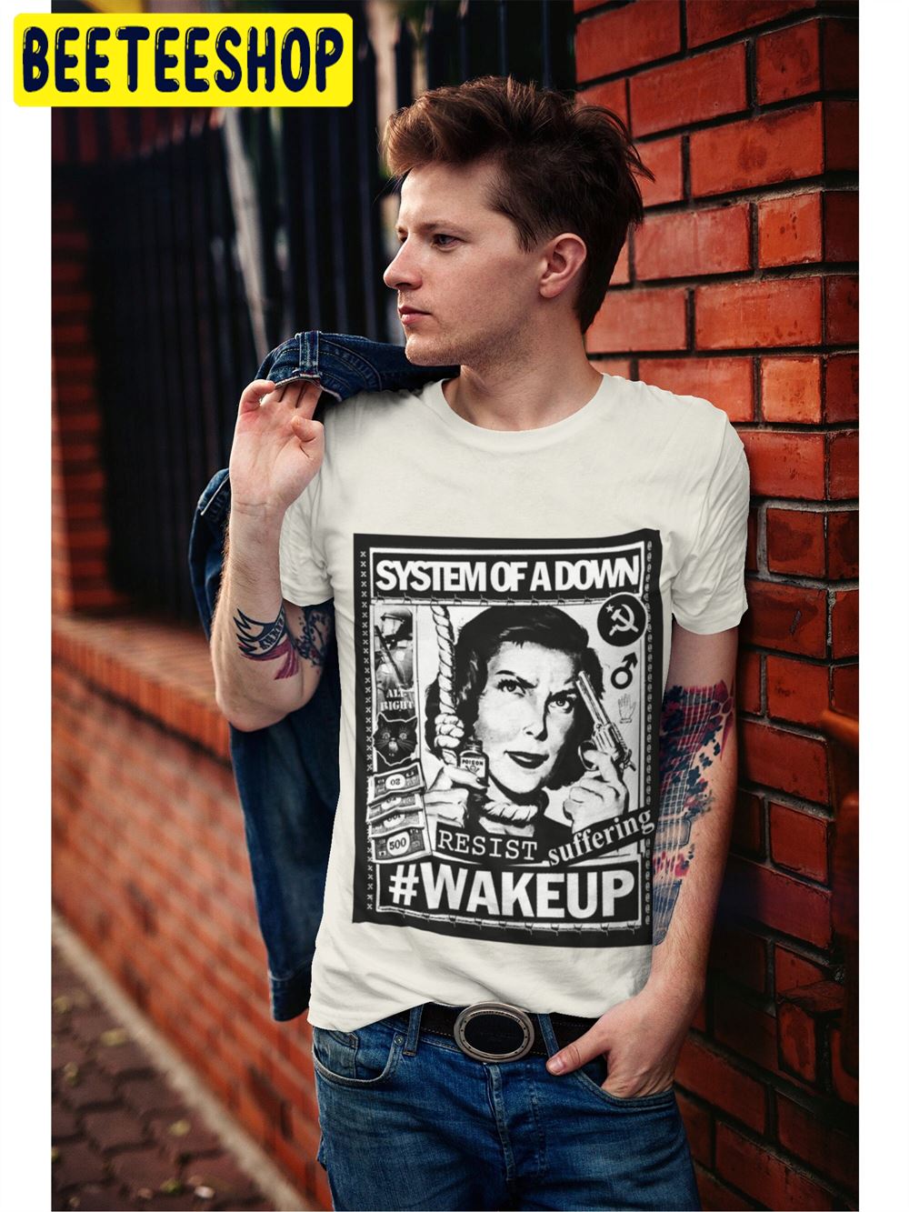 #wakeup System Of A Down Soad Tour 2022 Unisex T-Shirt