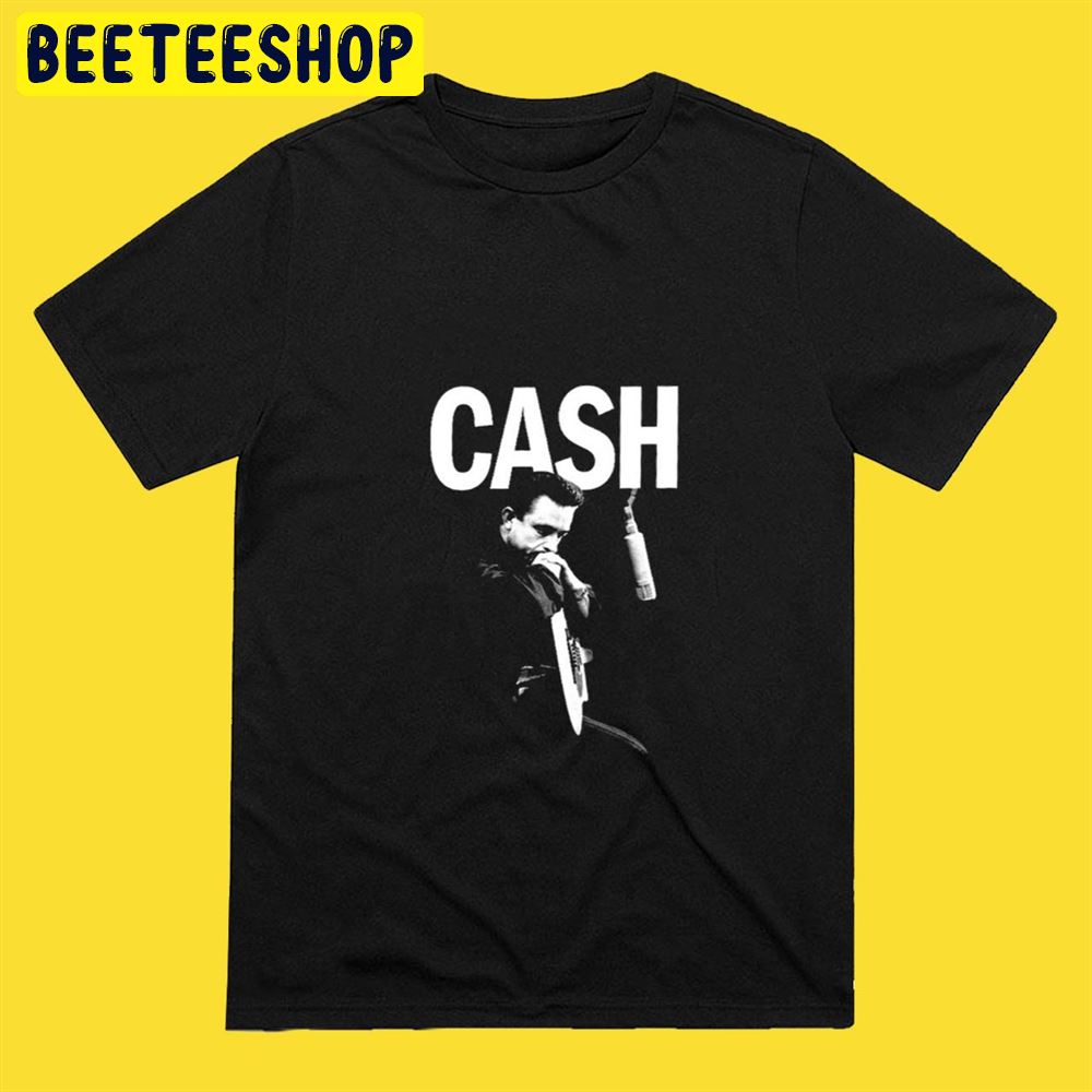 White Art Johnny Cash Clearance Unisex T-Shirt