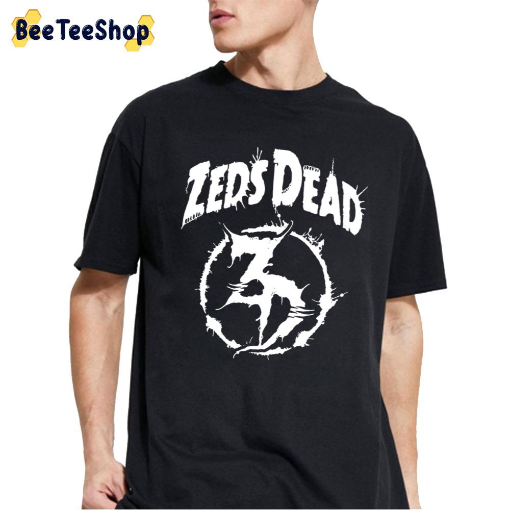 White Logo Zeds Dead Band Unisex T-Shirt