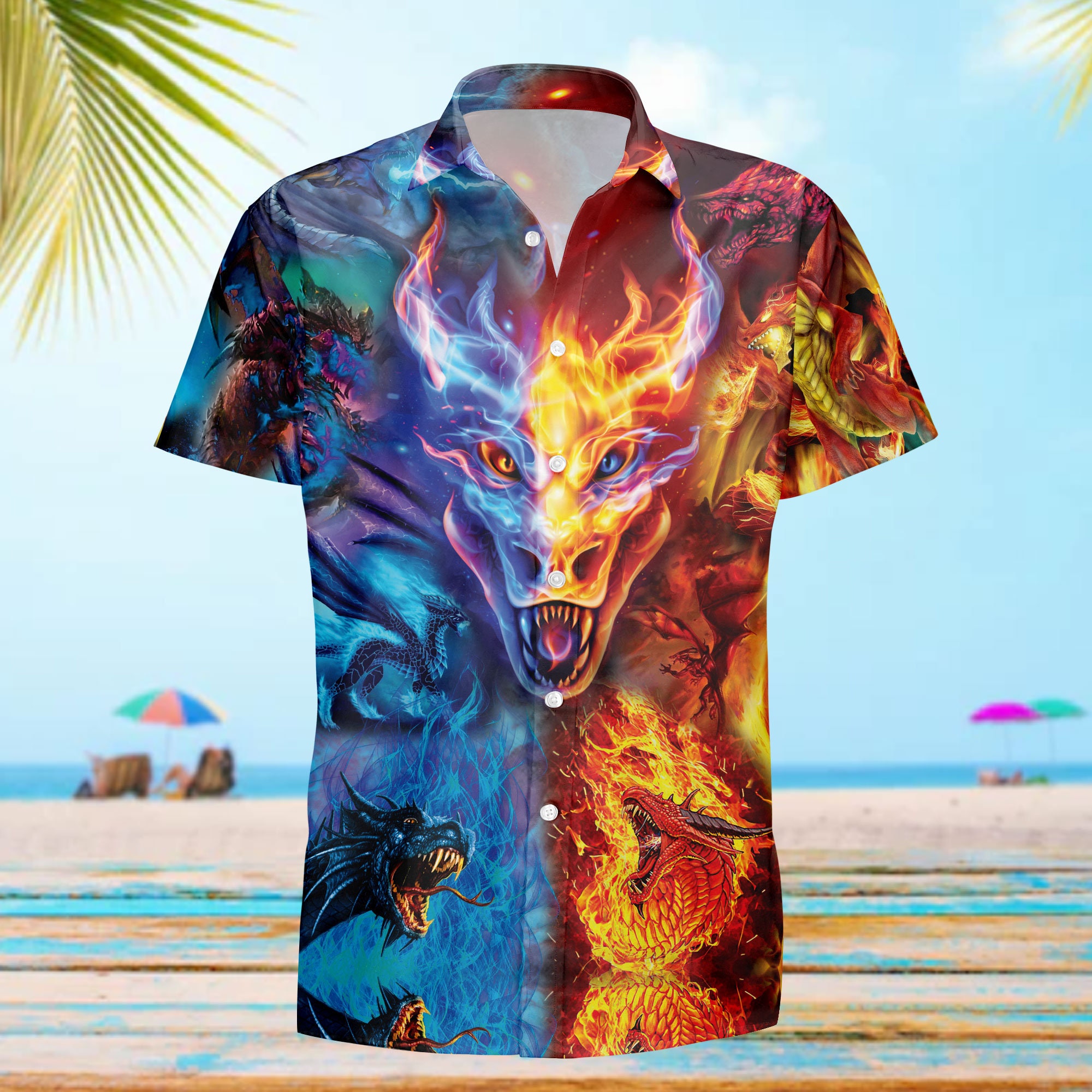 World Ends In Fire And Ice But Dragons Do Not Hawaiian Shirt