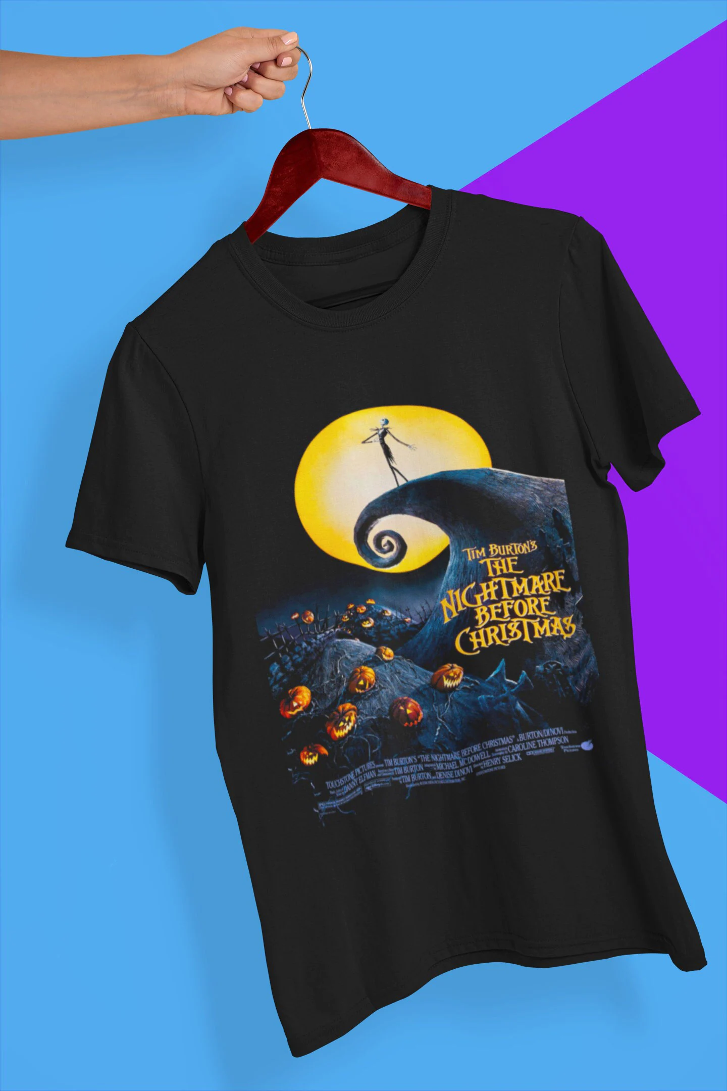 Yellow Moon The Nightmare Before Christmas Movie Halloween Unisex T-Shirt