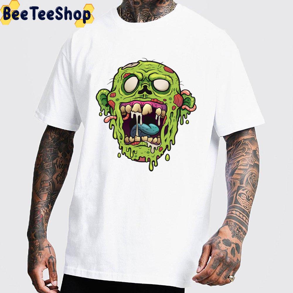 Zombie Face Halloween Unisex T-Shirt