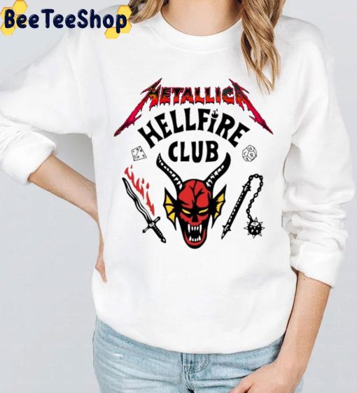 2022 Trending Meta Band Hellfire Club Stranger Things 4 Unisex T-Shirt