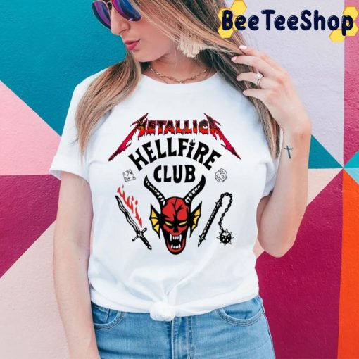 2022 Trending Meta Band Hellfire Club Stranger Things 4 Unisex T-Shirt
