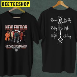 2022 New Edition Culture Tour 44th Anniversary 1978 2022 Double Sided Unsiex T-Shirt