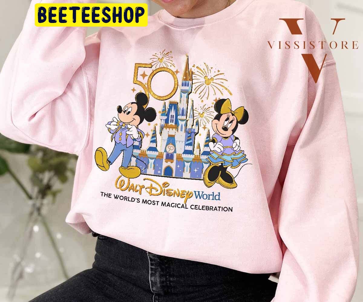 50th Anniversary Walt Disney World The World’s Mót Magical Calebration Trending Unisex Shirt