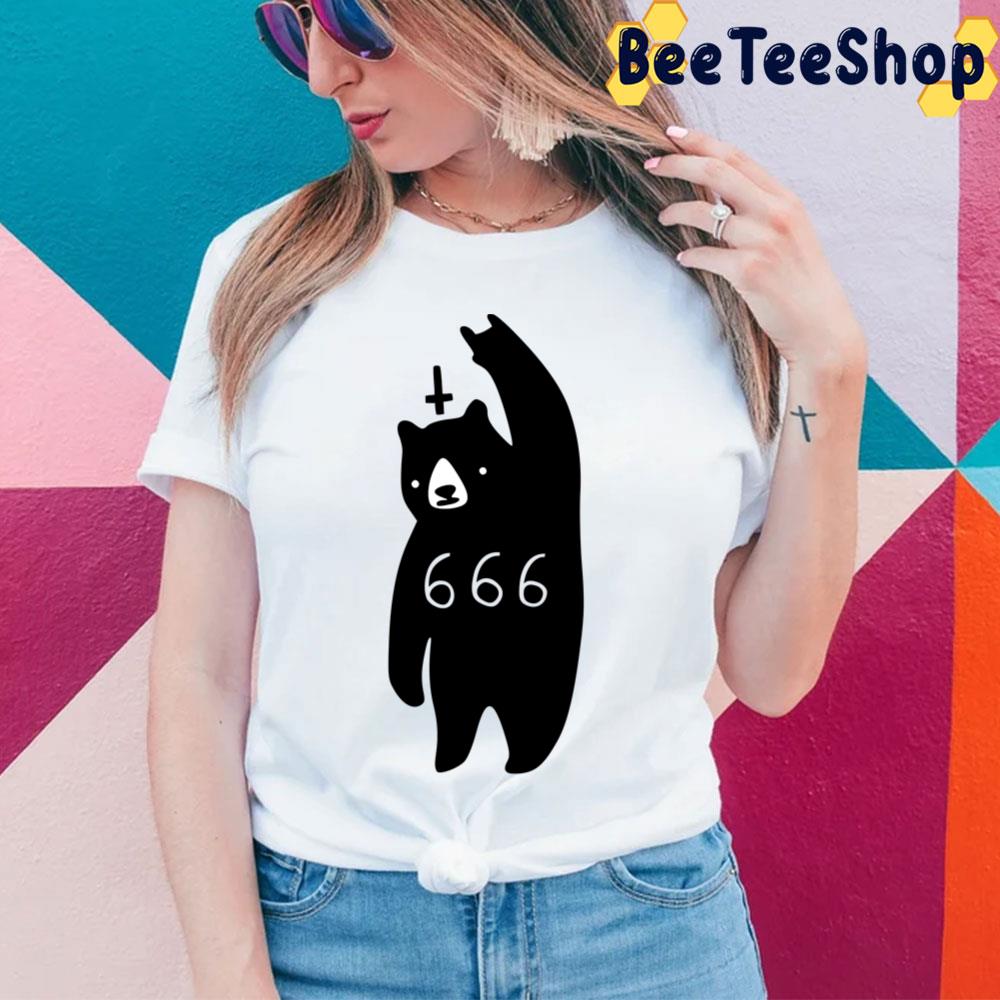 666 Black Bear Metal Unisex T-Shirt